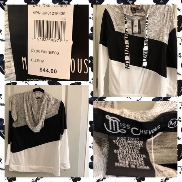 Miss Chievous Asymmetrical Color Block L $24 NWT - Picture 1 of 7